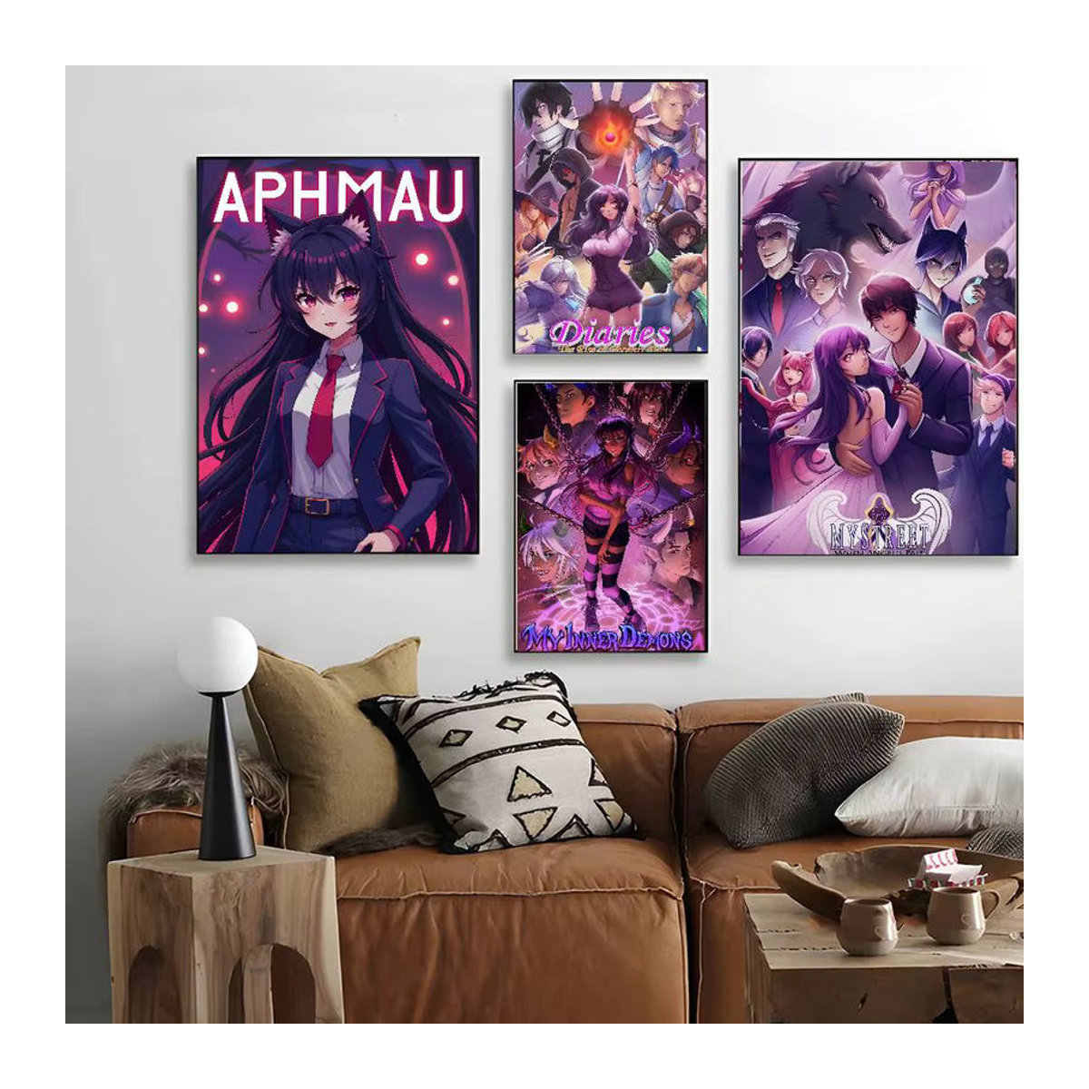Aphmau Porträt Poster Kunst für dein Zuhause, mehrfarbig, rahmenlos - Bild 5