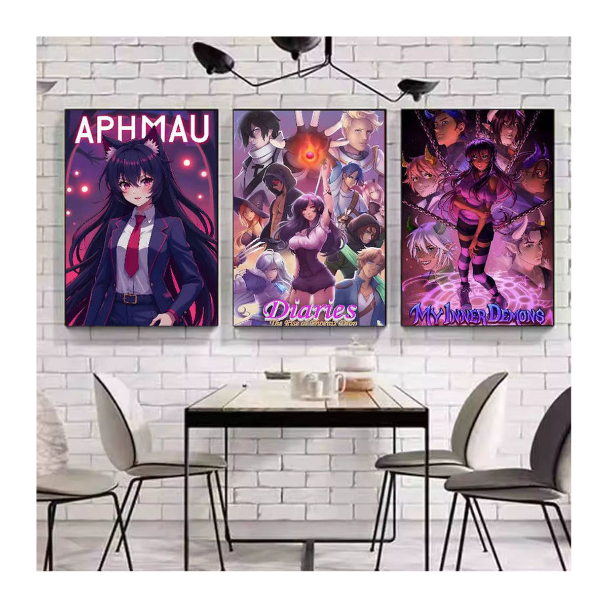 Aphmau Porträt Poster Kunst für dein Zuhause, mehrfarbig, rahmenlos - Bild 6