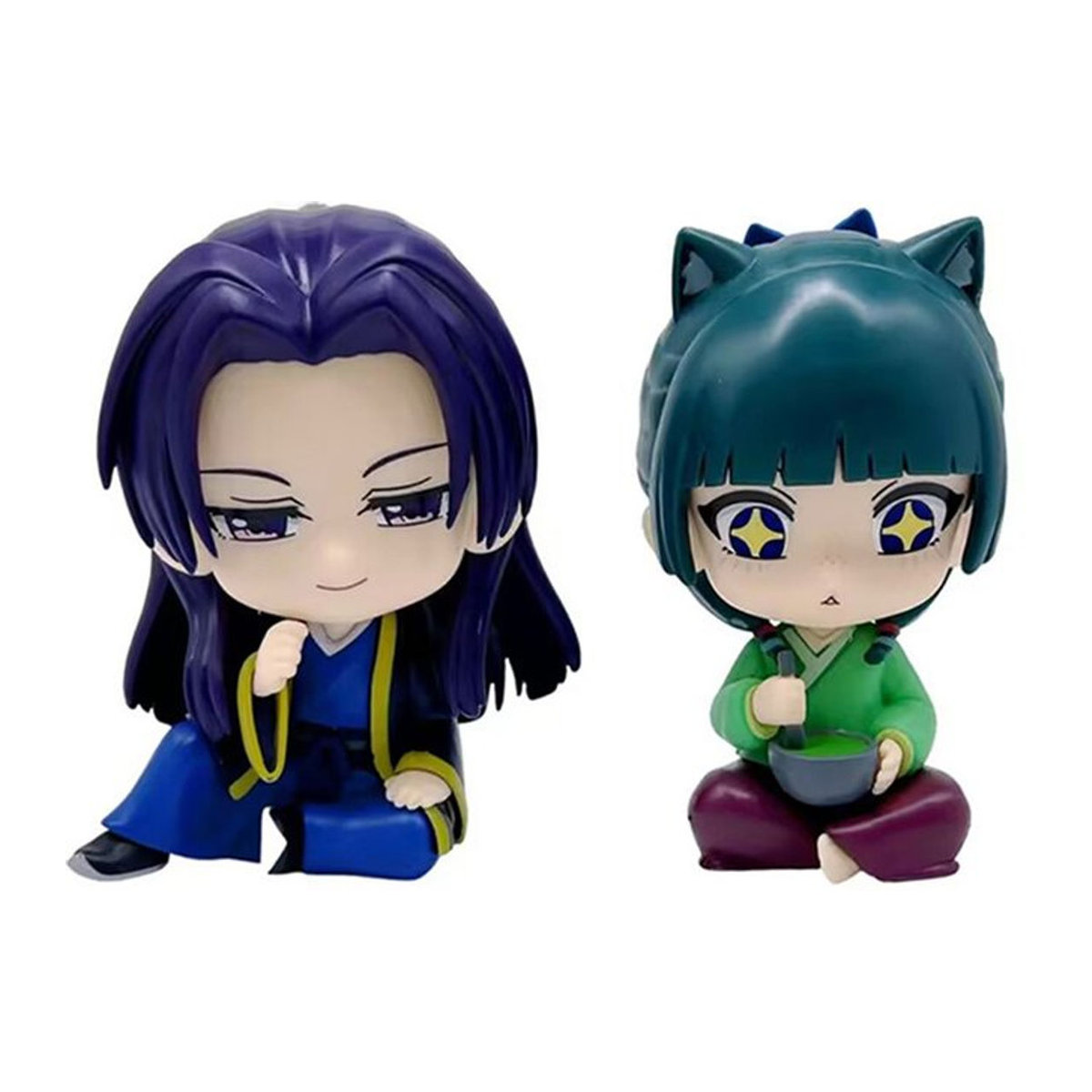 Apotheker Diaries Mini Q Version Anime Figur Maomao Jinshi Ren aus PVC, mehrfarbig, Höhe: 12 cm - Bild 1