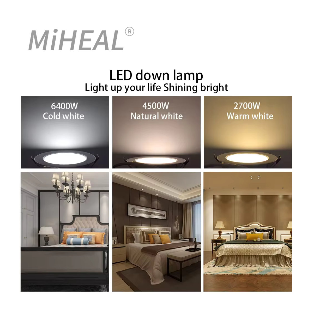 Aprillight LED Deckenspot minimalistisch in Silber für Wohnzimmer Flur und Schlafzimmer - Bild 3