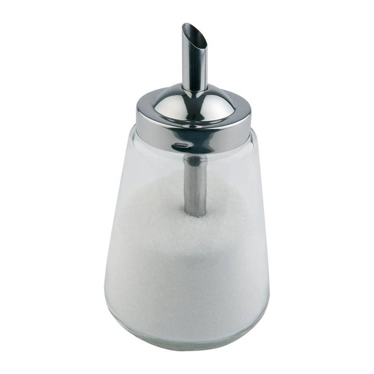 APS Allzweckgießer rund in Silber und Transparent, Volumen: 300 ml, H x B x T: 14,8 x 8,5 x 8,5 cm - Bild 1