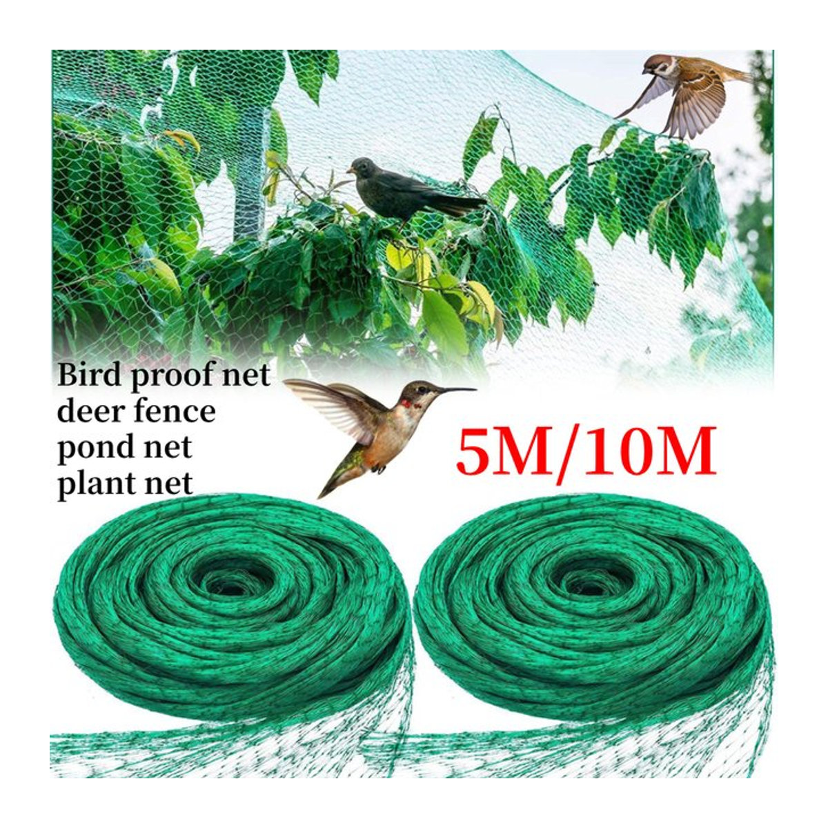 APWIKOGER Anti-Vogel-Netz als vielseitiger Obstschutz und Gartenschutz für Pflanzen, Gemüse und Teiche - Bild 1