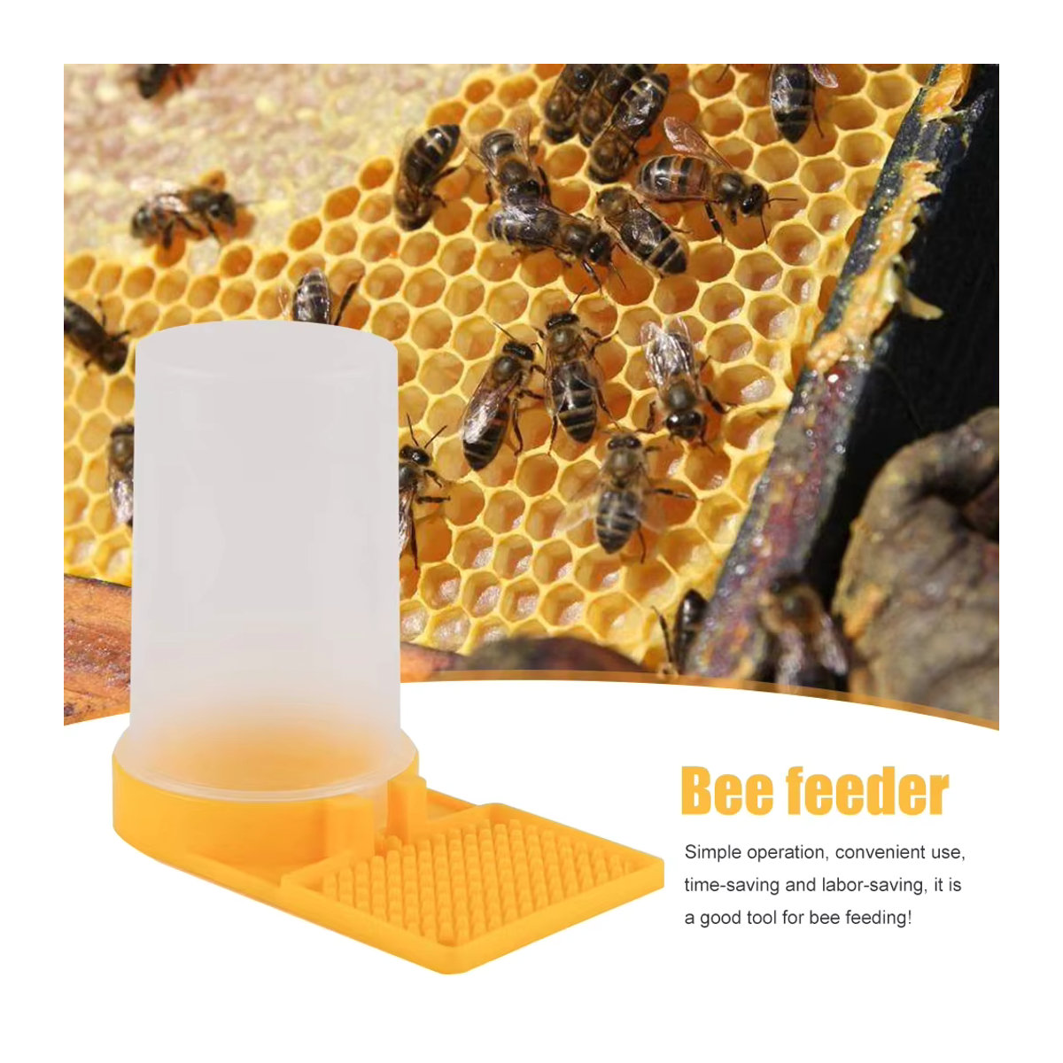 APWIKOGER Bee Feeder Bienenzucht Trinkwasser-Fütterungswerkzeug für Honigbienen - Bild 2