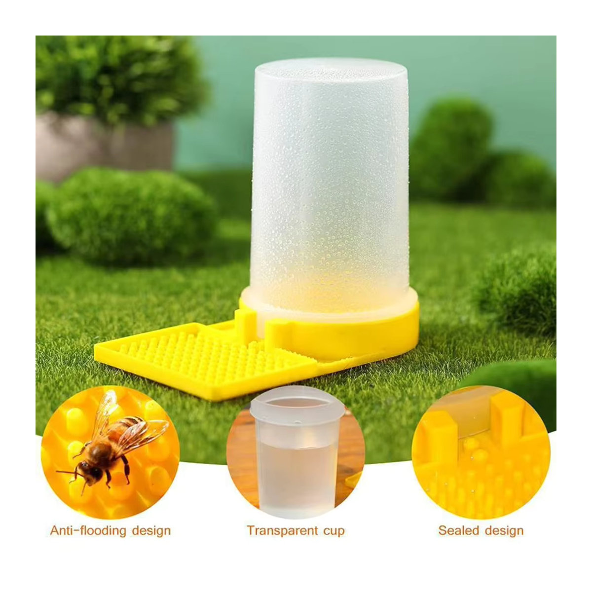 APWIKOGER Bee Feeder Bienenzucht Trinkwasser-Fütterungswerkzeug für Honigbienen - Bild 4