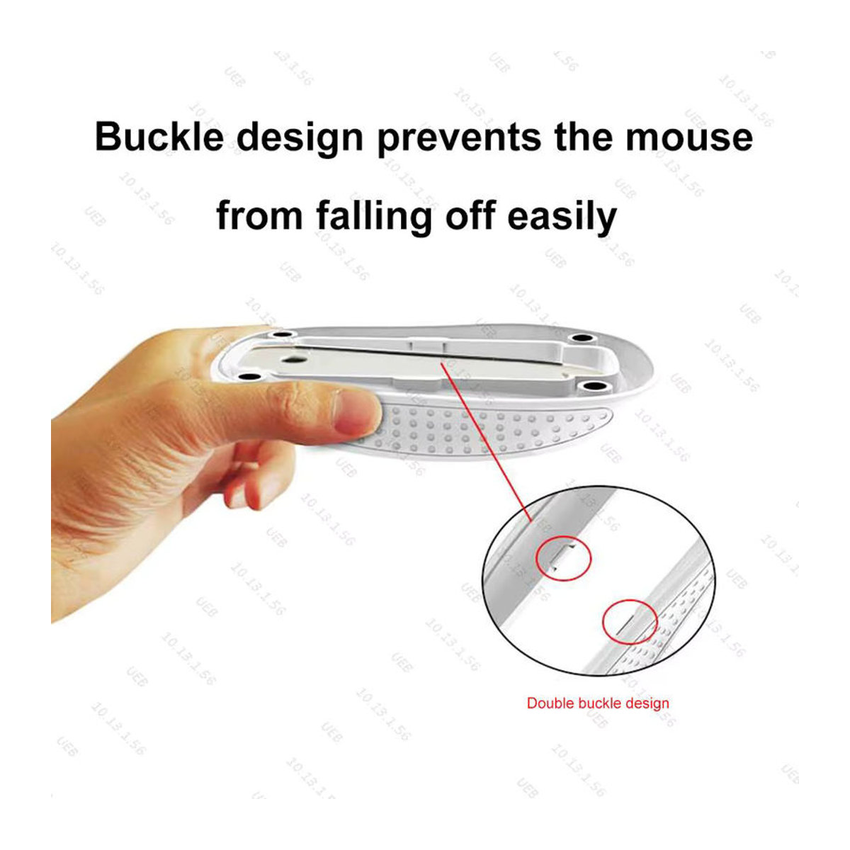 APWIKOGER Ergonomische Abdeckung für Apple Magic Mouse 2 3, Handballenauflage und Mausbasispolster in Schwarz oder Weiß - Bild 3
