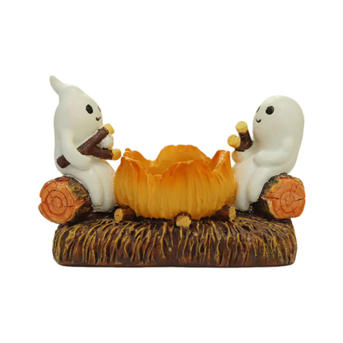 APWIKOGER Halloween Ghost Teelichthalter aus Kunstharz in Weiß zur Tischdekoration - Bild 7