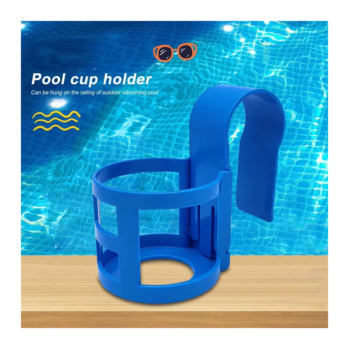 APWIKOGER Multifunktionaler Wasserbecher-Hängehalter für Schwimmbadpartys und Getränke - Bild 3
