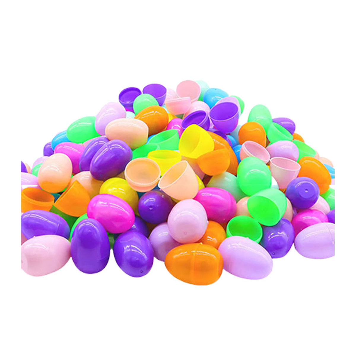 APWIKOGER Ostern Eierschalen zum Befüllen, Mehrfarbige ovale Kunststoff-Geschenkboxen für Kinder, Frühling Dekoration - Bild 5