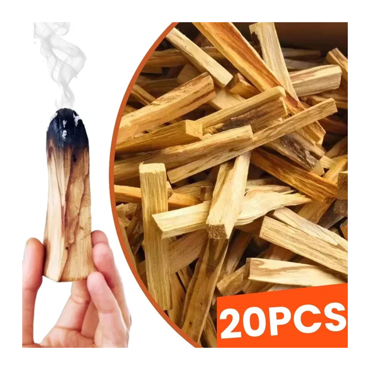 APWIKOGER Palo Santo Natürliche Weihrauch Sticks aus Holz in Braun mit unregelmäßigen Streifen für Aromatherapie - Bild 1