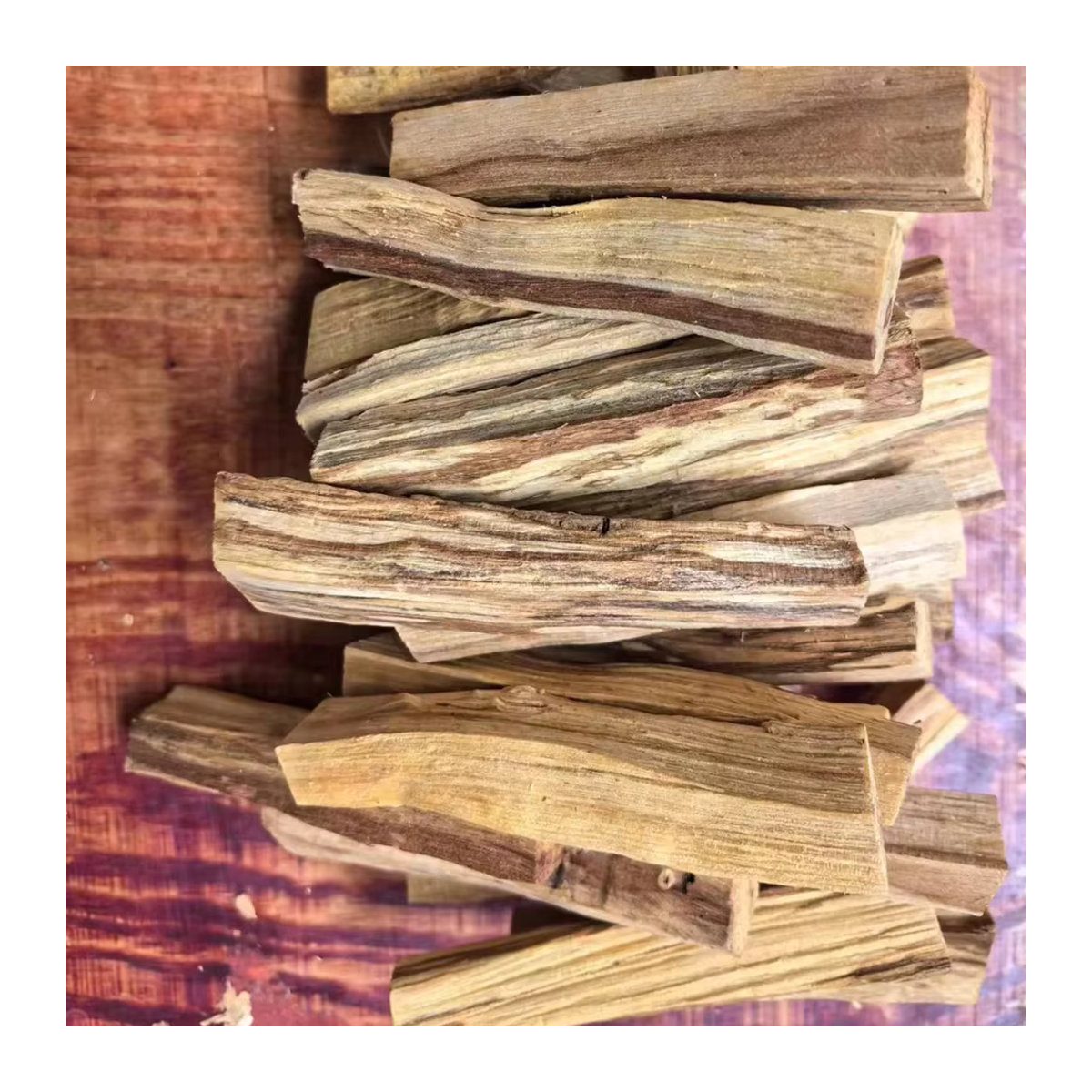 APWIKOGER Palo Santo Natürliche Weihrauch Sticks aus Holz in Braun mit unregelmäßigen Streifen für Aromatherapie - Bild 2