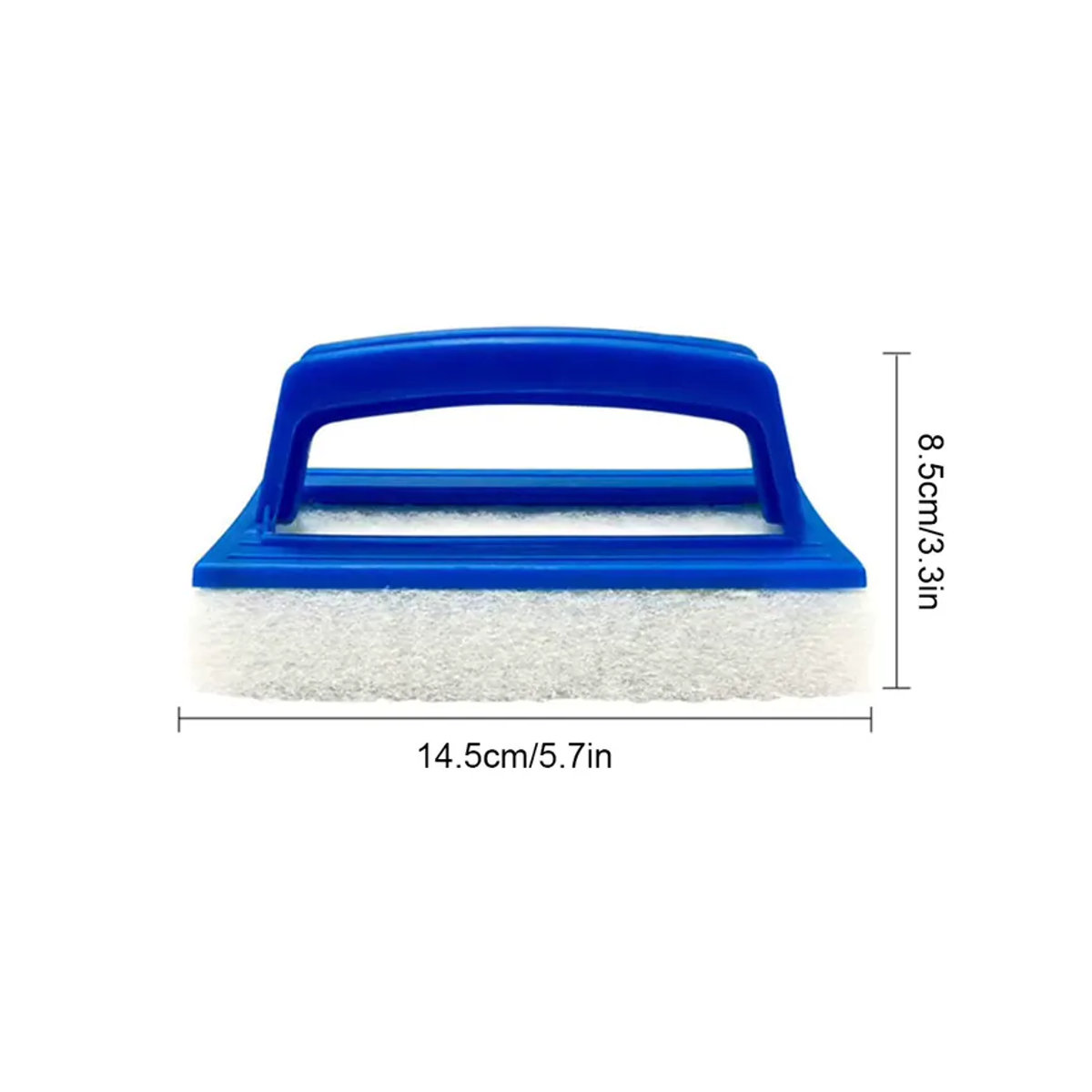 APWIKOGER Schwamm-Bürste für die Poolreinigung mit Griff als Handgehaltene Poolbürste und Oberflächenreiniger für Whirlpools und Spa-Badewannen - Bild 6