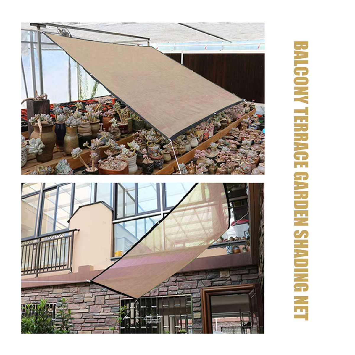 APWIKOGER Sonnenschutznetz mit UV-Schutz für Garten und Terrasse als Schattennetz und Pflanzenabdeckung - Bild 3