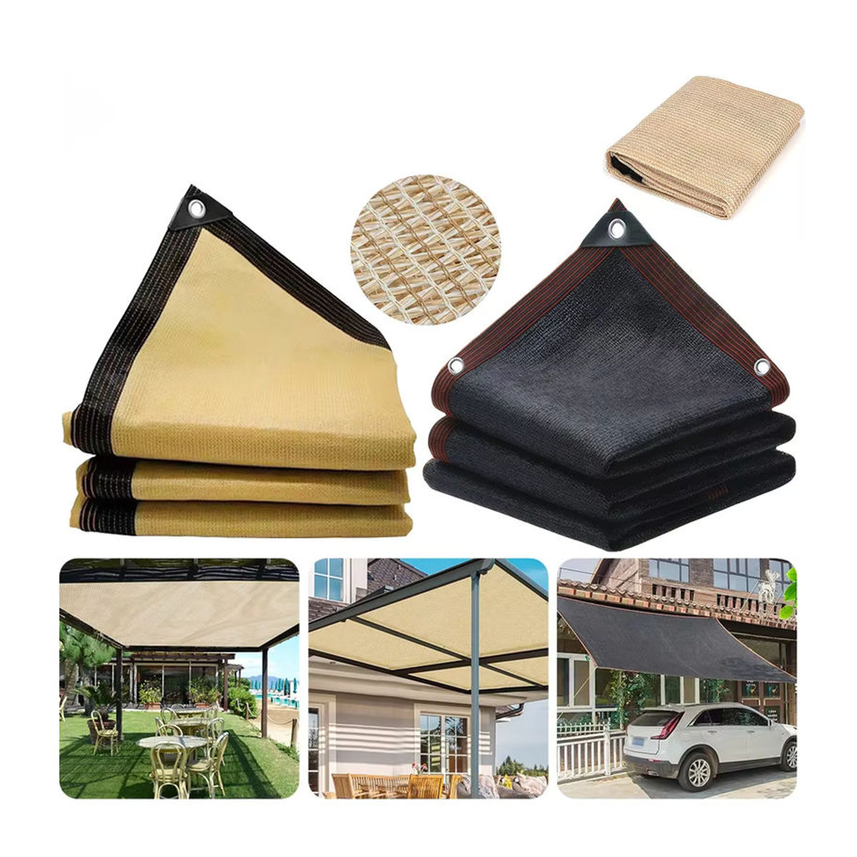 APWIKOGER Sonnenschutznetz mit UV-Schutz für Garten und Terrasse als Schattennetz und Pflanzenabdeckung - Bild 7