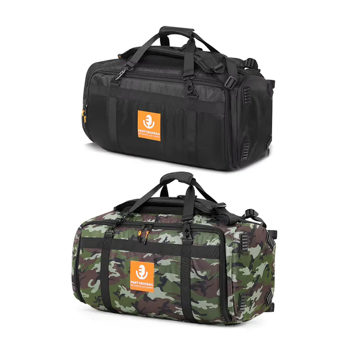 APWIKOGER Wasserdichte und sturzsichere Lautsprechertasche als Tragetasche oder Rucksack für JBL Partybox Stage 320, Schwarz oder Grün - Bild 2