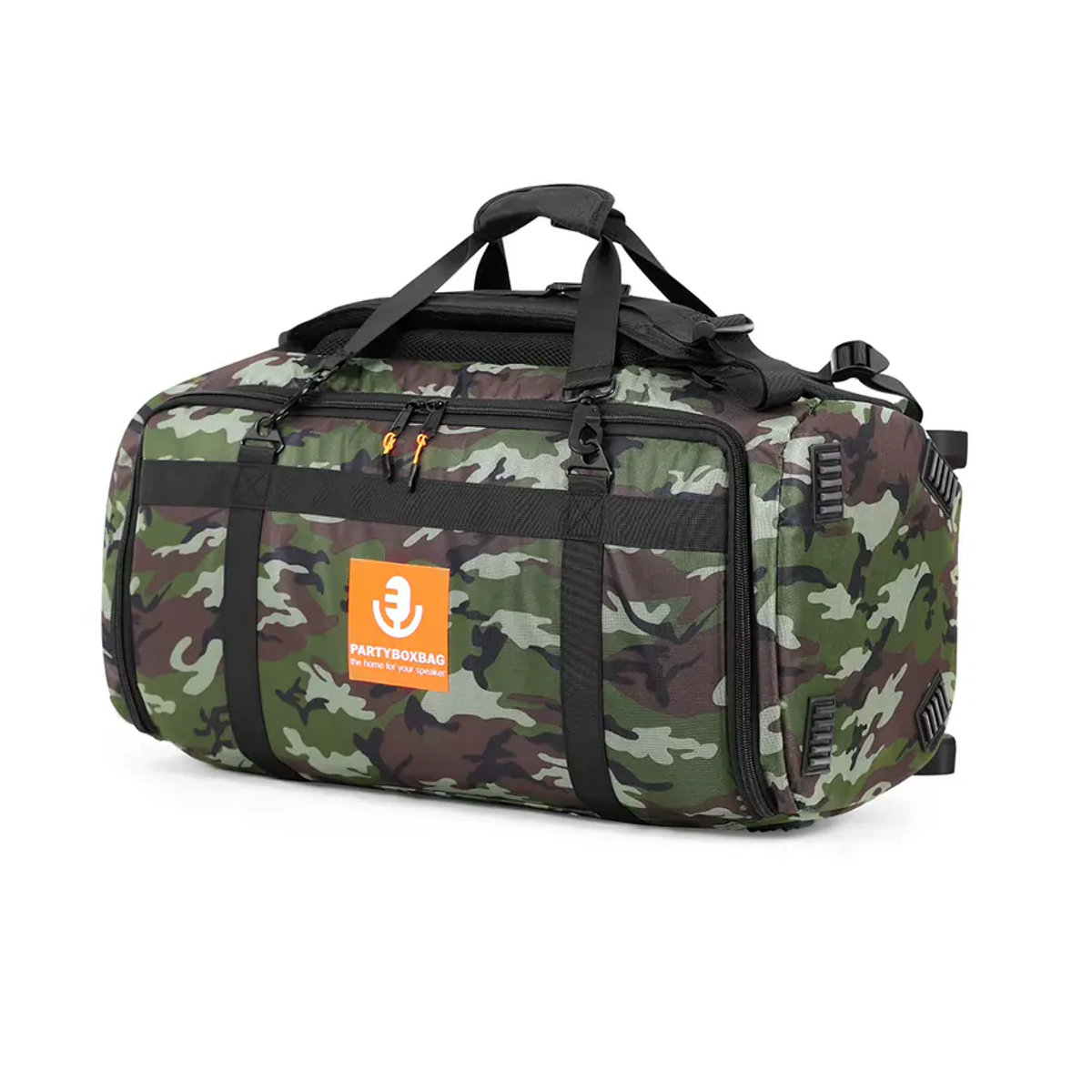 APWIKOGER Wasserdichte und sturzsichere Lautsprechertasche als Tragetasche oder Rucksack für JBL Partybox Stage 320, Schwarz oder Grün - Bild 6