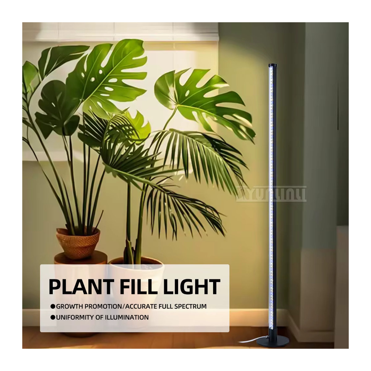 Aqua Time LED Pflanzen-Stehlampe aus Aluminium in Schwarz im minimalistischen Design - Bild 3