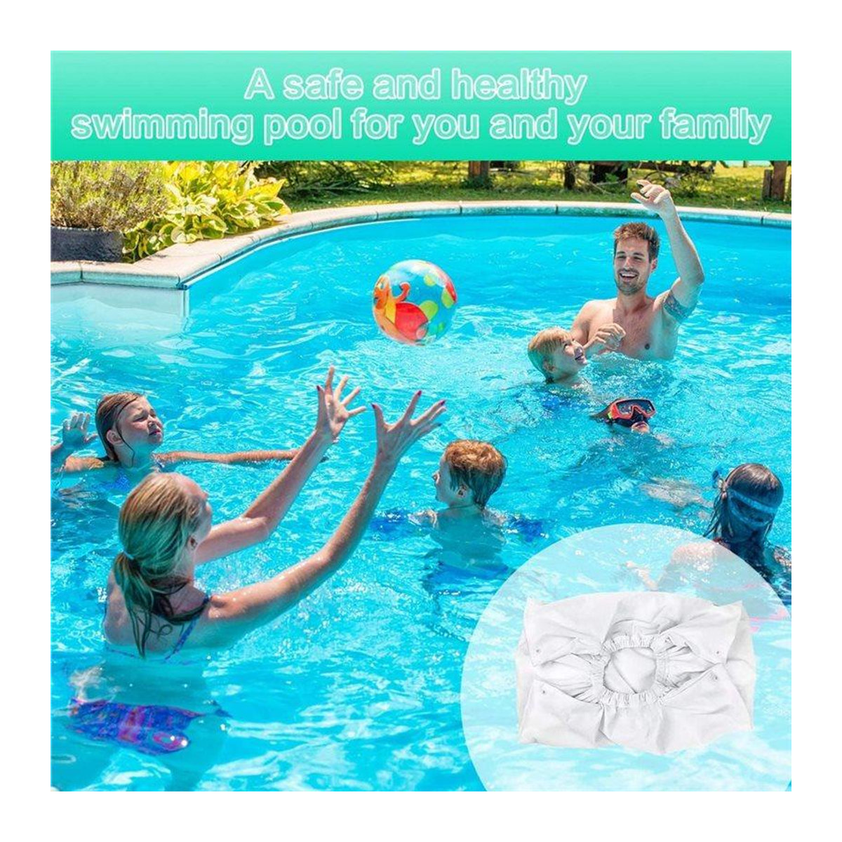 Aquafirst Ersatzfilterbeutel für Poolreiniger mit feinem Netzdesign, Farbe Weiß, kompatibel mit Aquabot 8111 8101 A8111PK - Bild 2