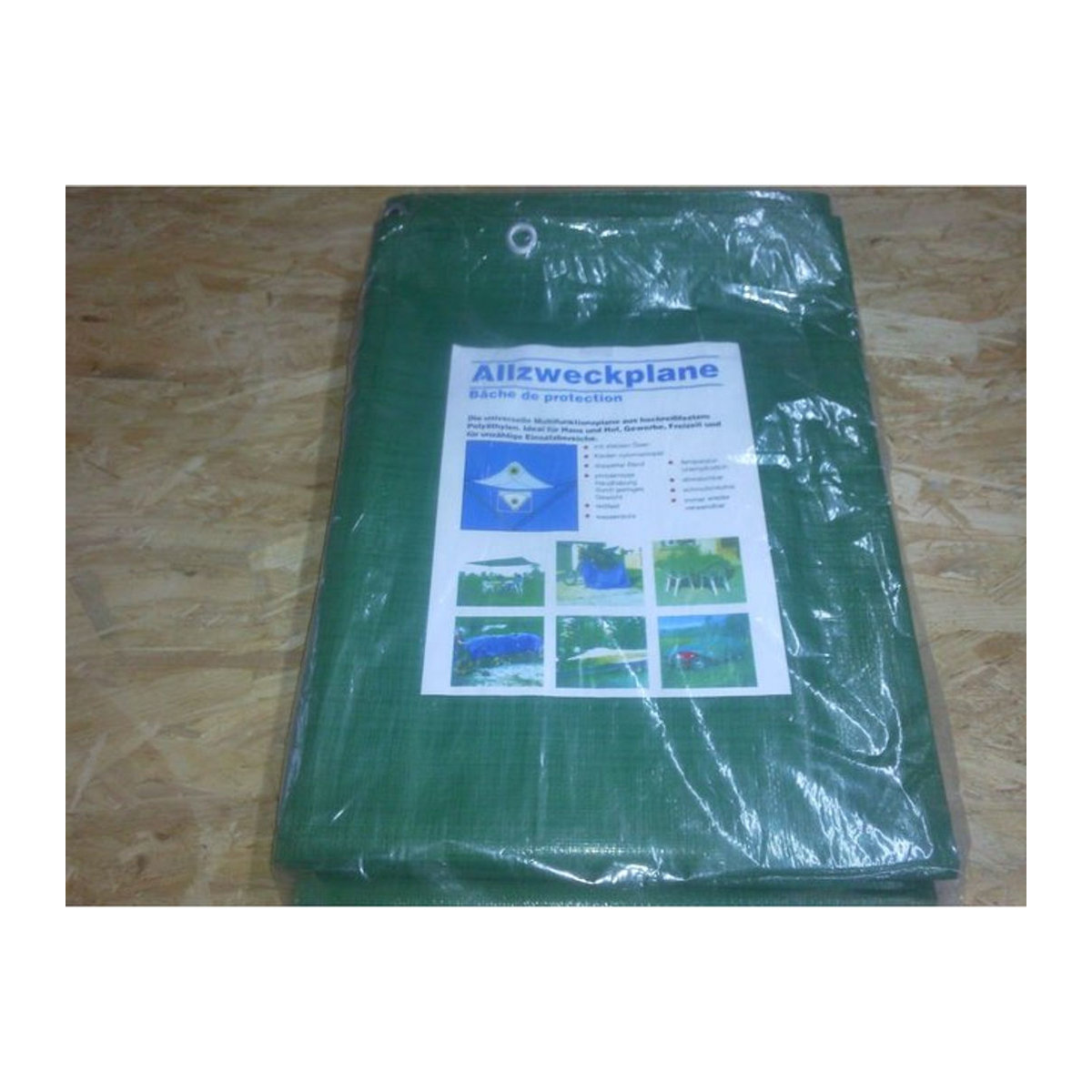 Aquagart Gewebeplane 180g als Allzweckplane und Bootsplane, B: 8 m, T: 5 m - Bild 1