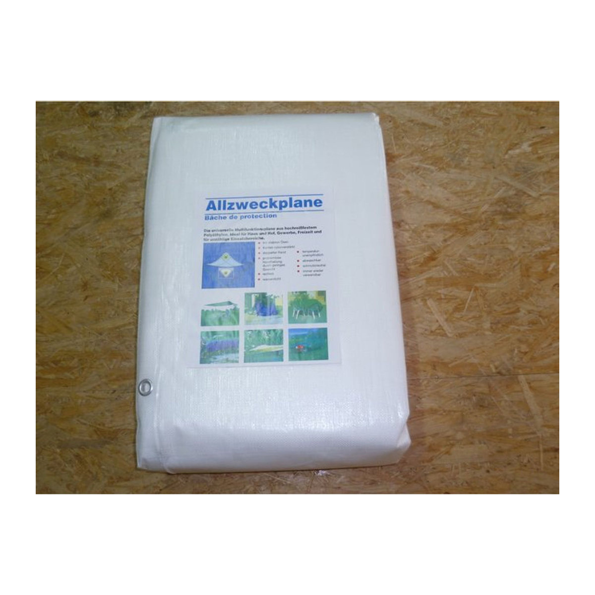 Aquagart Gewebeplane aus Polypropylen 260g B: 10 m, T: 8 m - Bild 1