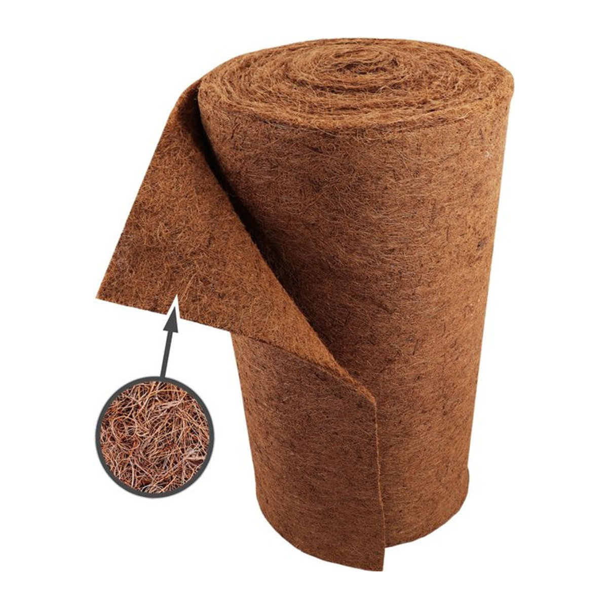 Aquagart Kokosmatte als Winterschutz und Böschungsmatte mit 800g/m², Breite: 1 m, Länge: 50 m - Bild 1