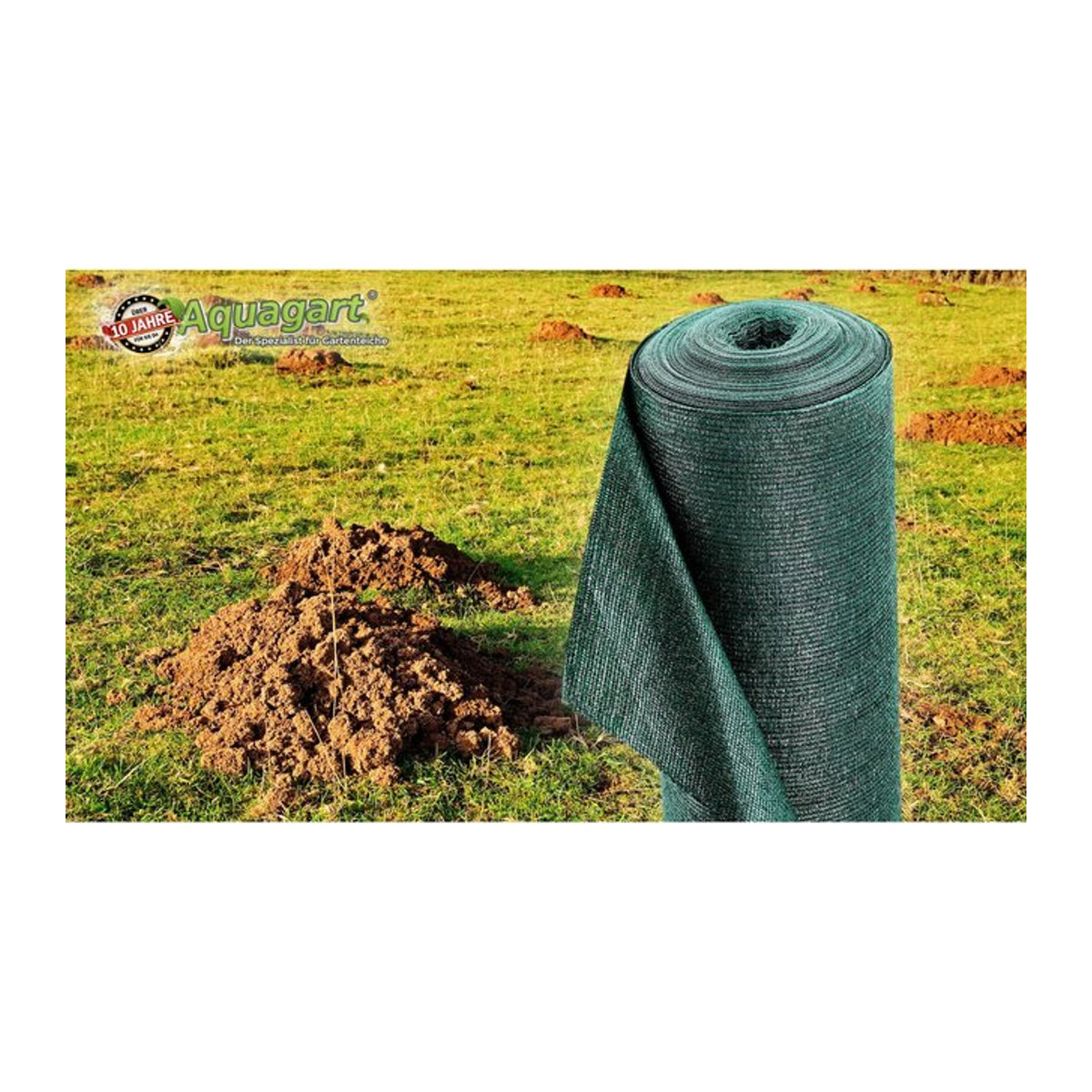Aquagart Maulwurfnetz Maulwurfsperre 100m² mit 150g Gewicht und Breite: 2 m - Bild 1