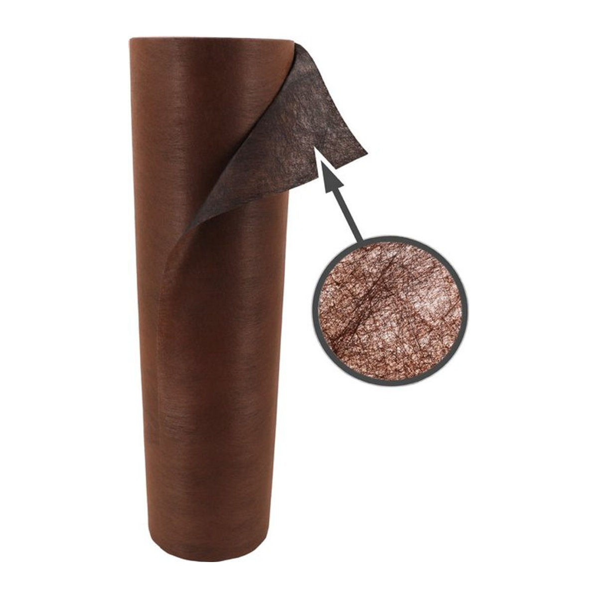 Aquagart Unkrautvlies Braun, wasserdurchlässig und reißfest, B: 1 m, L: 175 m, 125g/m² - Bild 1