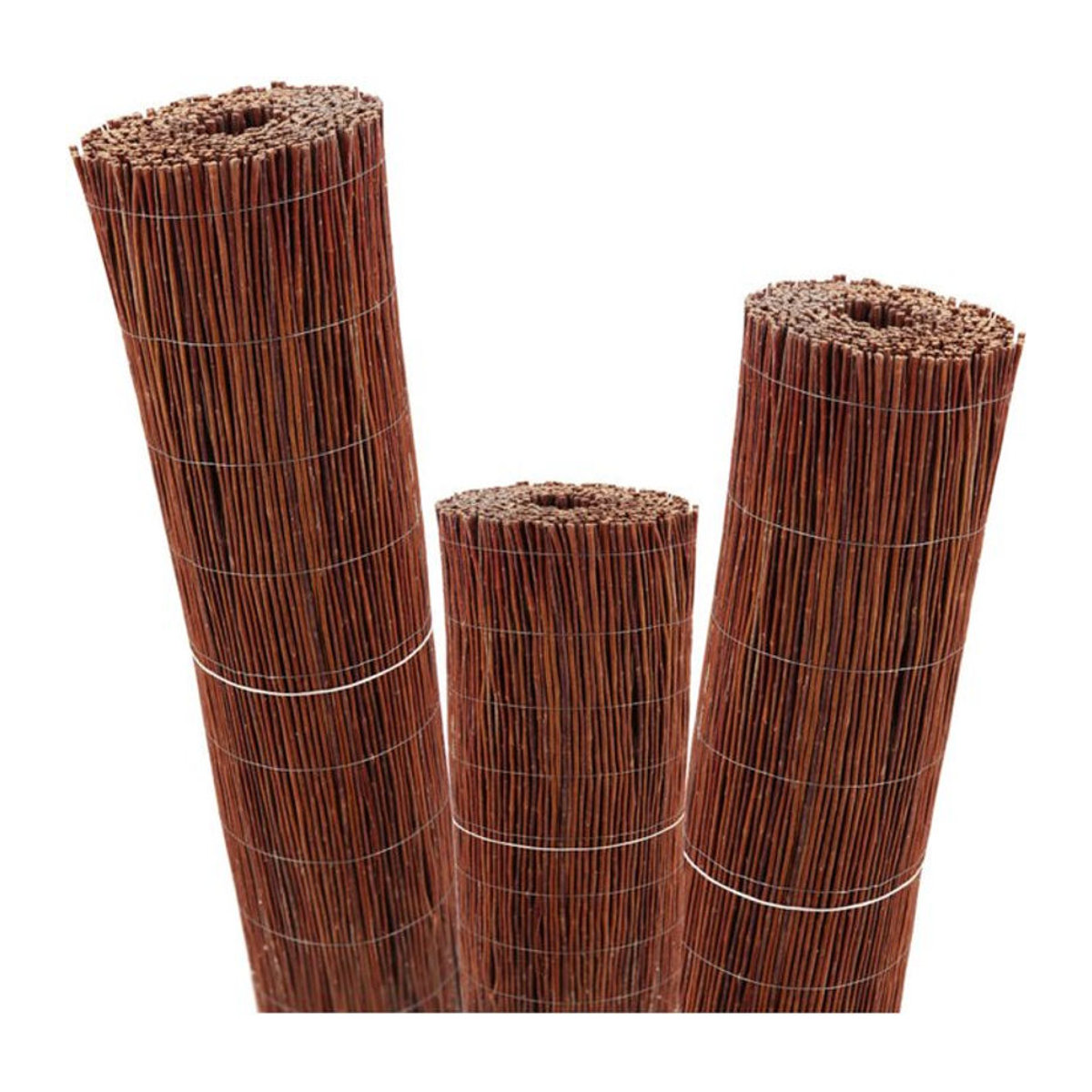 Aquagart Weidenmatte Natürlicher Sichtschutz in Braun für den Garten, Breite: 120 cm, Länge: 50 m - Bild 1