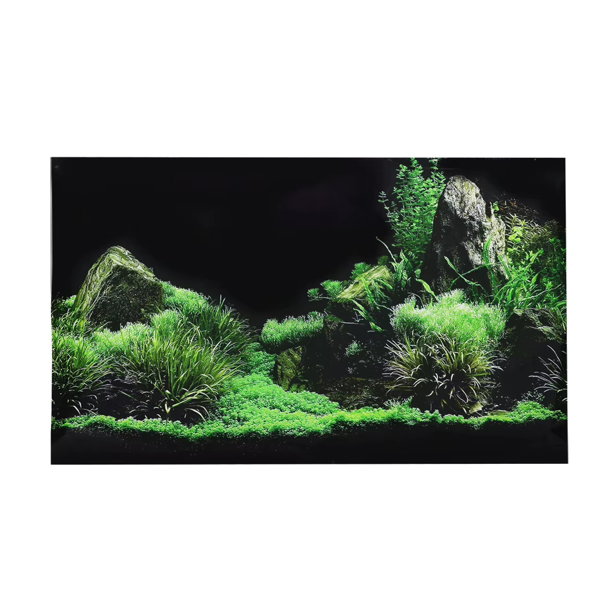 Aquarium Hintergrund Aufkleber Meeresboden Wasser Gras Dekoration aus PVC in Mehrfarbig - Bild 2