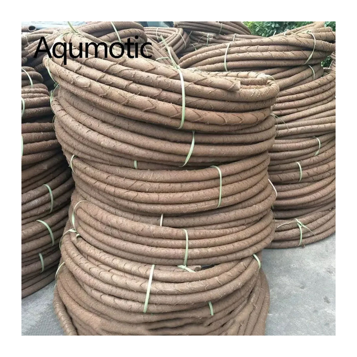 Aqumotic Künstliche Außenkabelabdeckung in Braun als Dekorative Hängende Ranken aus Rattan zur Kabelverkleidung - Bild 3