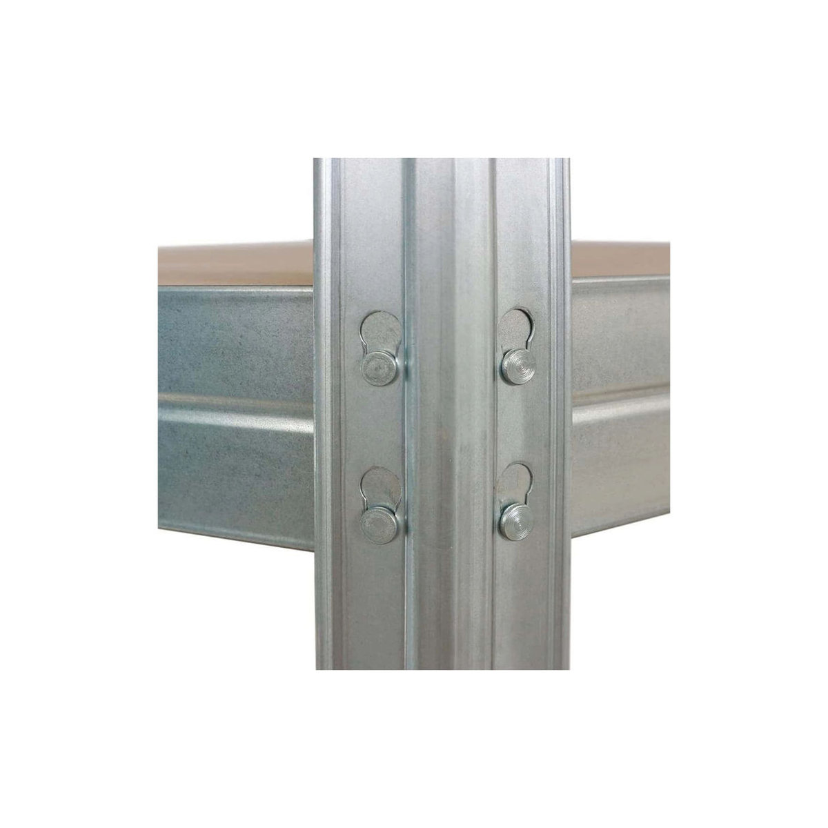 AR SHELVING Schwerlast Eckregal RIVET aus Metall in Anthrazit und Silber, B/T/H: 180 x 90 x 45 cm, Höhe: 64,5 cm - Bild 2