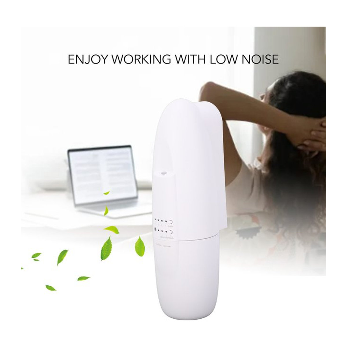 Aramox Smart Diffusor für ätherische Öle, elektrischer Luftdiffusor in Weiß, leise und minimalistisch für Büro und Zuhause - Bild 1