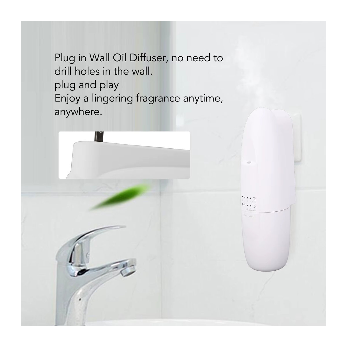 Aramox Smart Diffusor für ätherische Öle, elektrischer Luftdiffusor in Weiß, leise und minimalistisch für Büro und Zuhause - Bild 2