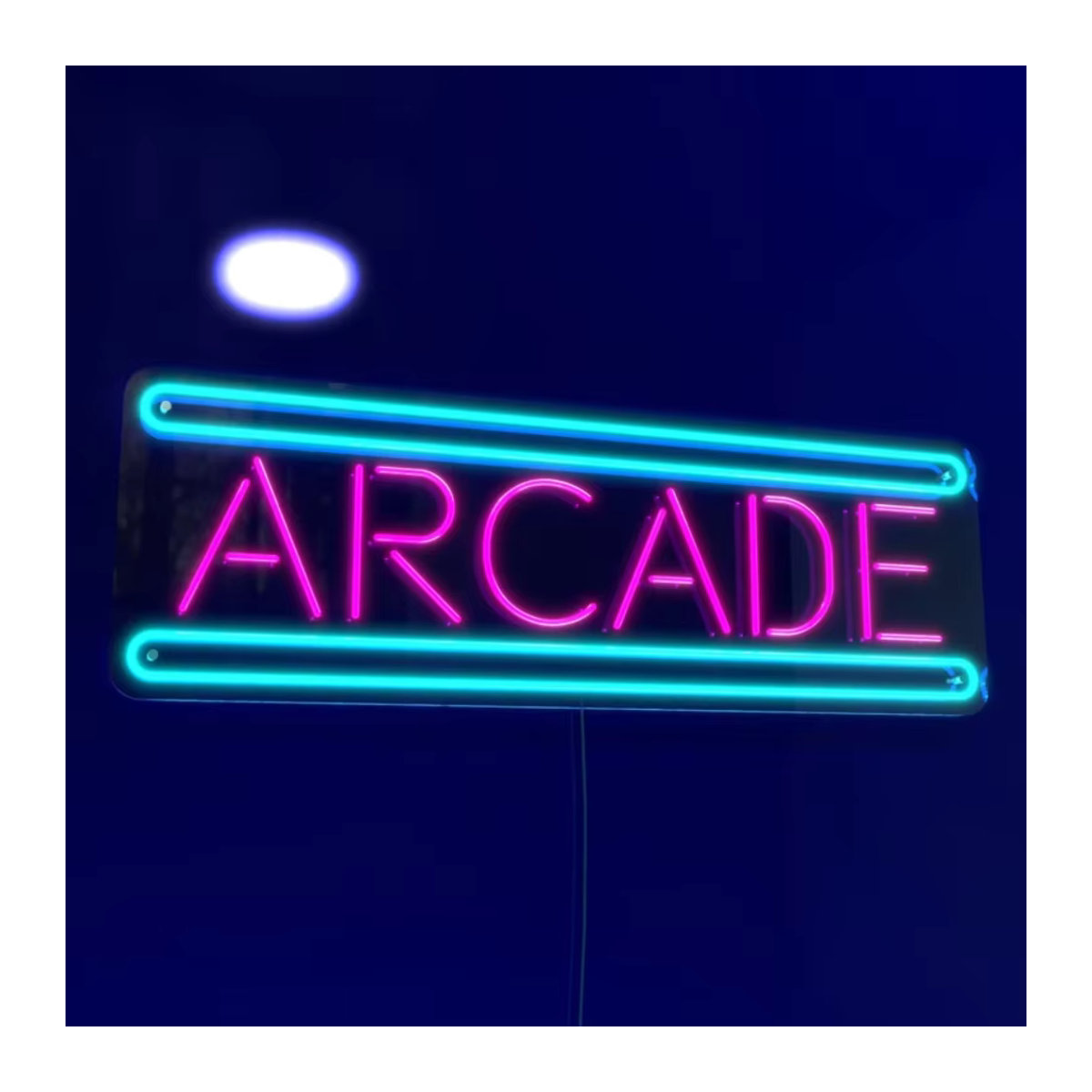 Arcade Neon Schild LED Retro Wandkunst mit einstellbarer Helligkeit und USB-Anschluss für dein Gaming Zimmer in Bunt - Bild 2
