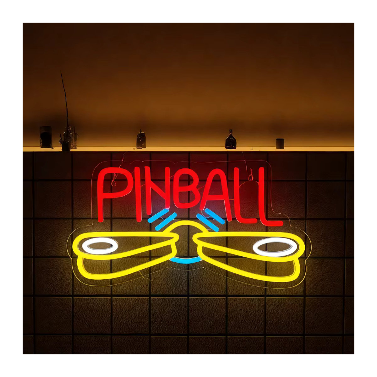 Arcade Neon Schild LED Retro Wandkunst mit einstellbarer Helligkeit und USB-Anschluss für dein Gaming Zimmer in Bunt - Bild 5