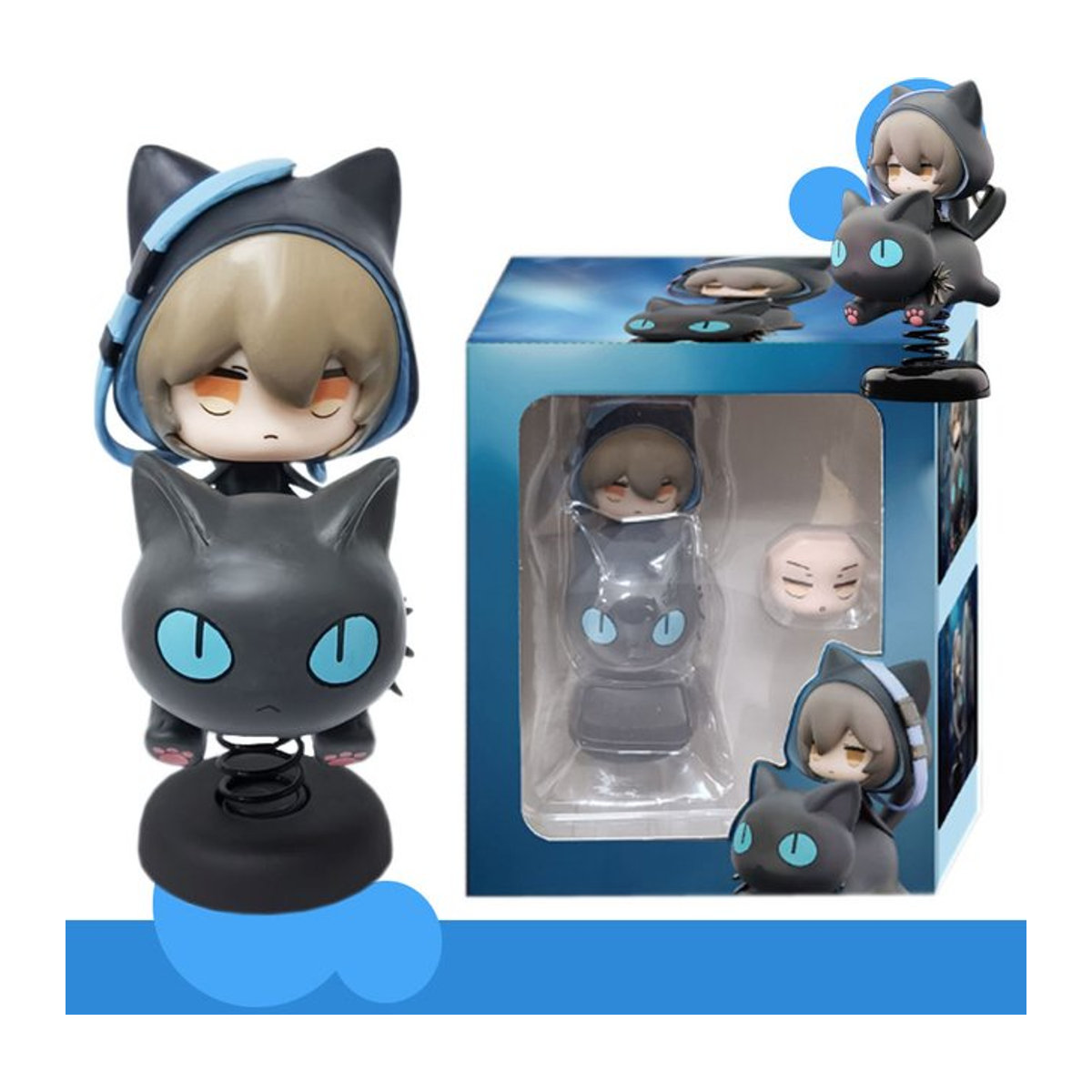 Arknights Happy Shake Serie Figur Phantom PVC Anime-Figur in Schwarz - Bild 1