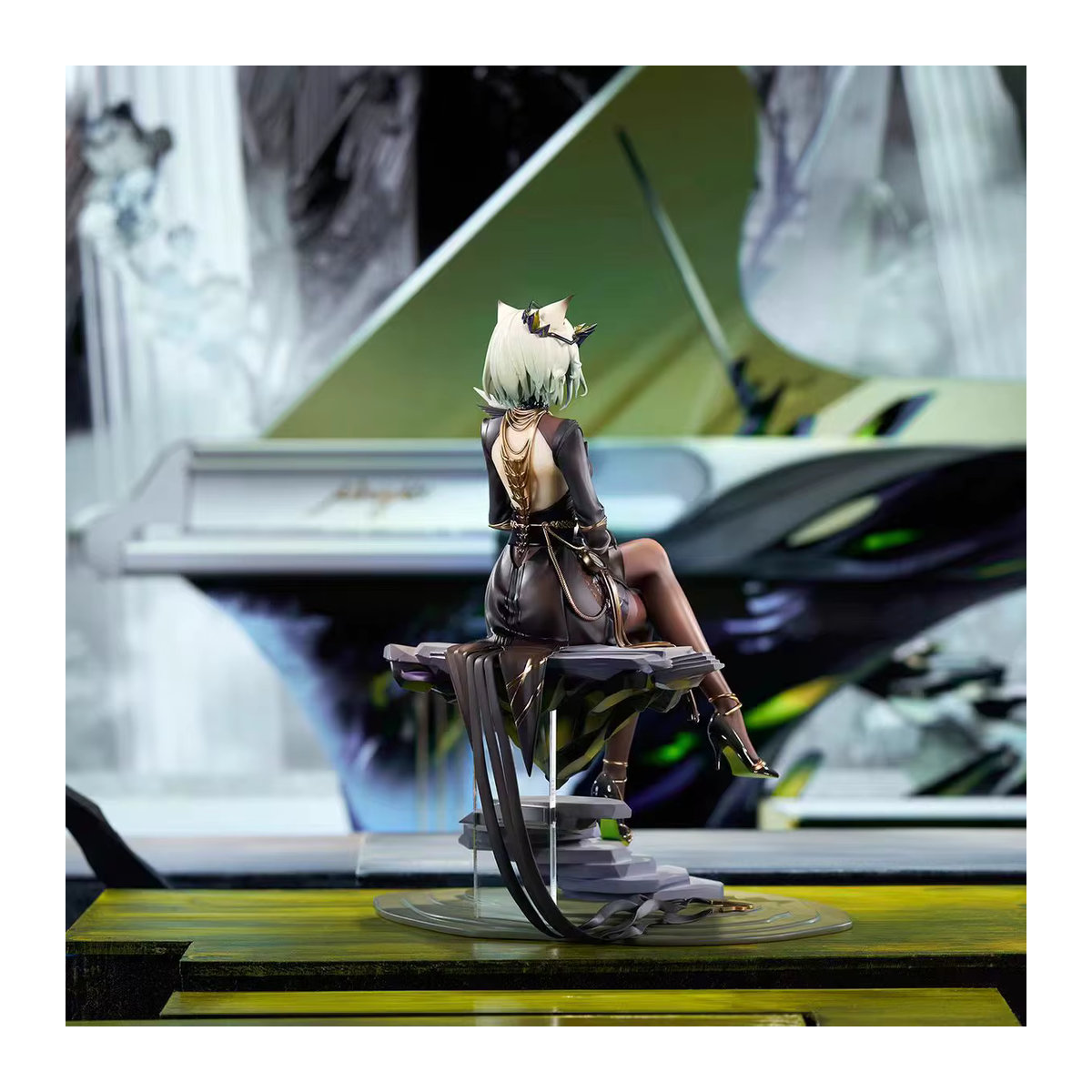 Arknights Kal'tsit Spielfigur als Anime Statue in Schwarz - Bild 2