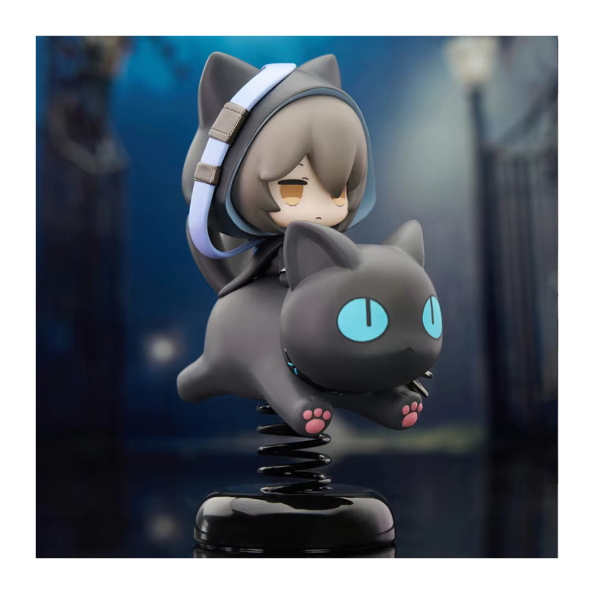 Arknights Phantom Lucian Black Cat Shake Figur aus PVC in Schwarz als Anime-Modell für deine Desktop-Deko - Bild 4