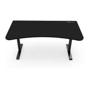 Arozzi Arena Gaming-Tisch in Schwarz mit minimalistischem Design aus Holzwerkstoff und Stahl, Breite: 160 cm