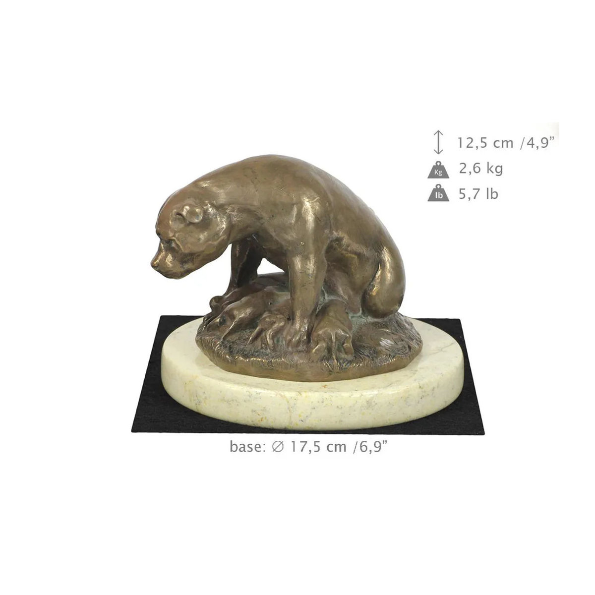 Art-Dog American Staffordshire Terrier Figur in Braun als dekorative Hundestatue für die Ausstellung - Bild 2
