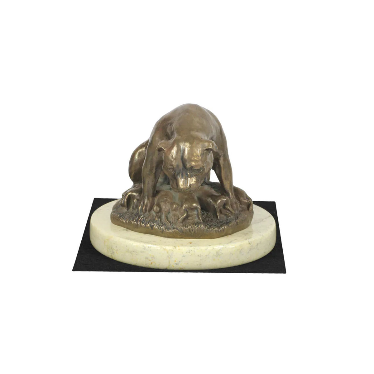 Art-Dog American Staffordshire Terrier Figur in Braun als dekorative Hundestatue für die Ausstellung - Bild 3