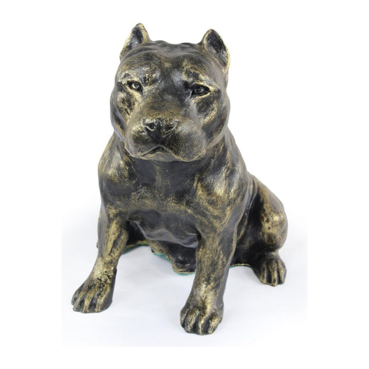 Art-Dog American Staffordshire Terrier Hundestatue aus Kunstharz in Braun - Bild 1