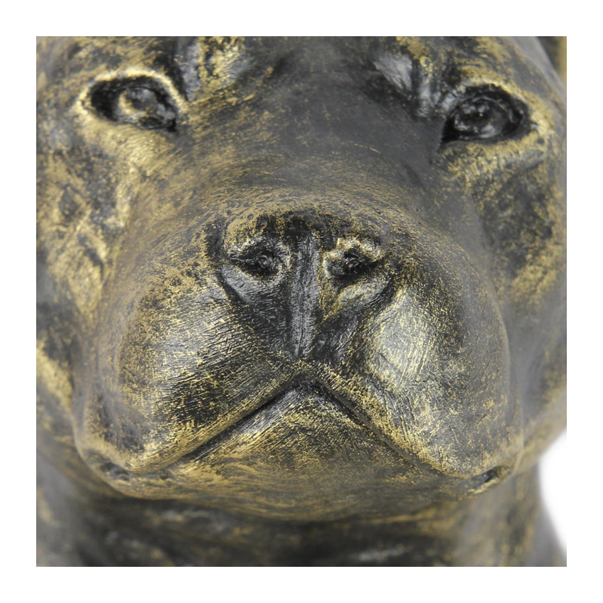 Art-Dog American Staffordshire Terrier Hundestatue aus Kunstharz in Braun - Bild 2