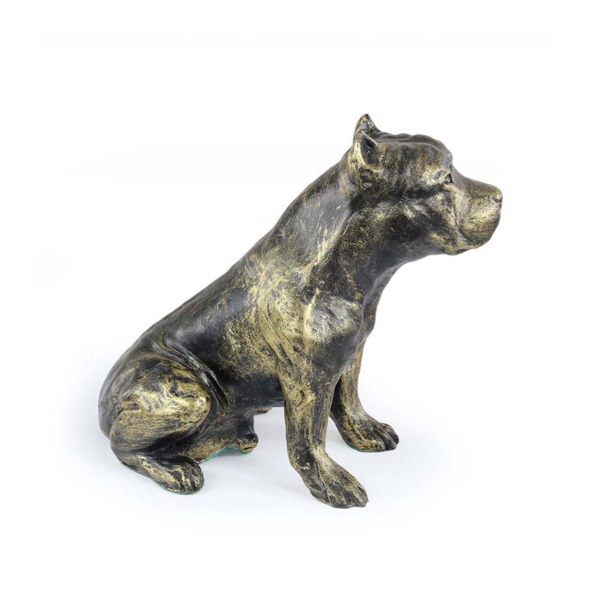 Art-Dog American Staffordshire Terrier Hundestatue aus Kunstharz in Braun - Bild 4