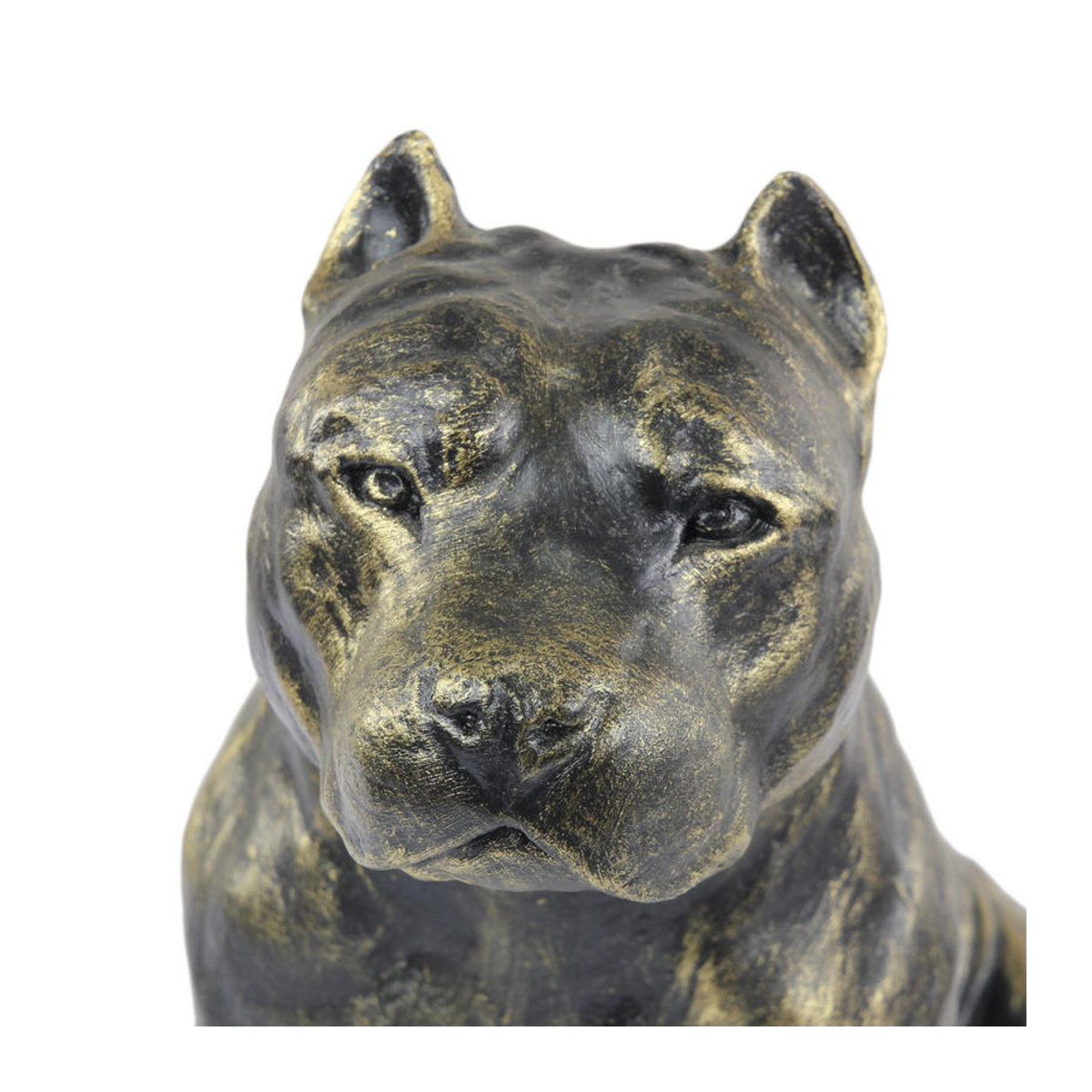 Art-Dog American Staffordshire Terrier Hundestatue aus Kunstharz in Braun - Bild 8