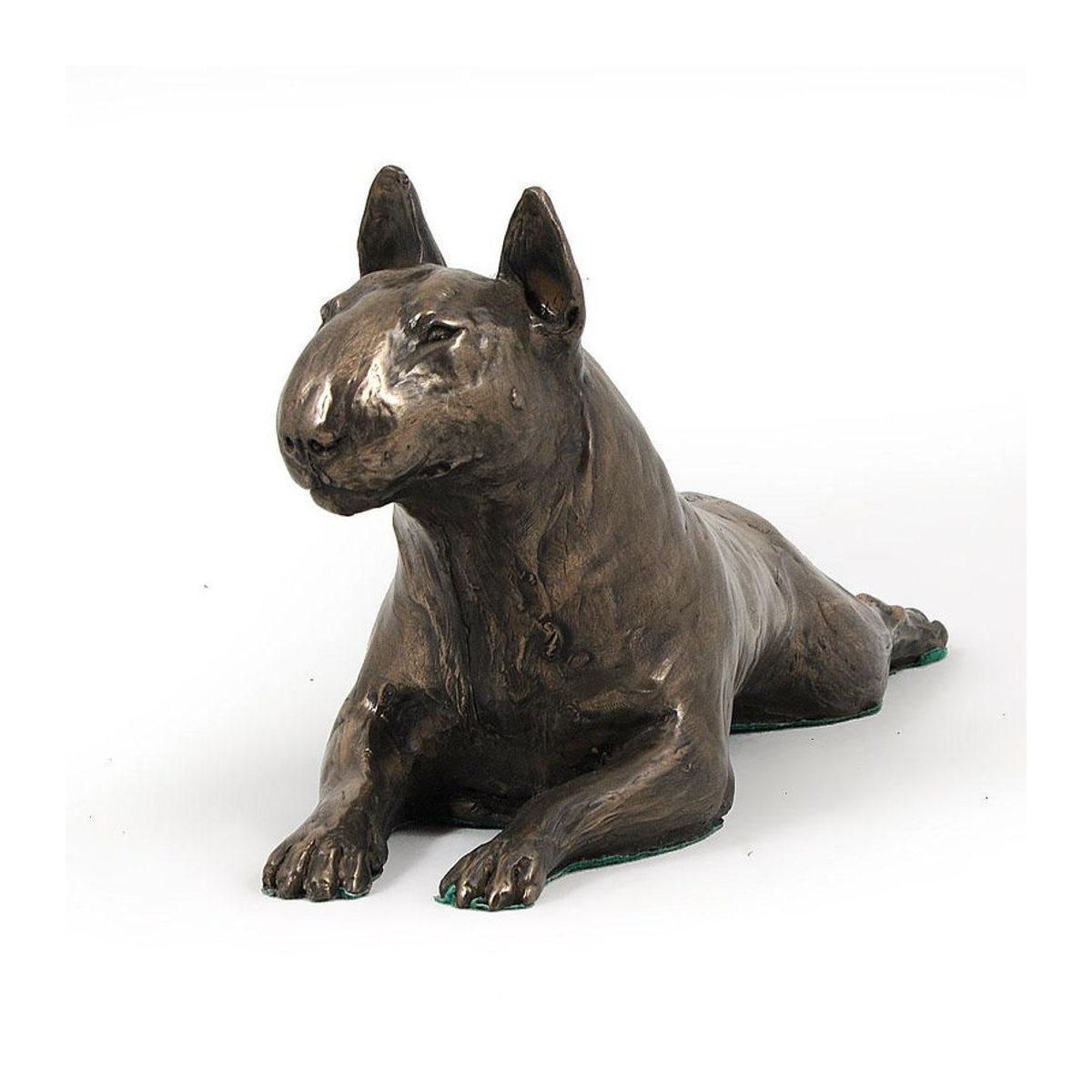 Art-Dog Bullterrier Bully IV Hunde-Figur in Braun auf weißem Sockel - Bild 5