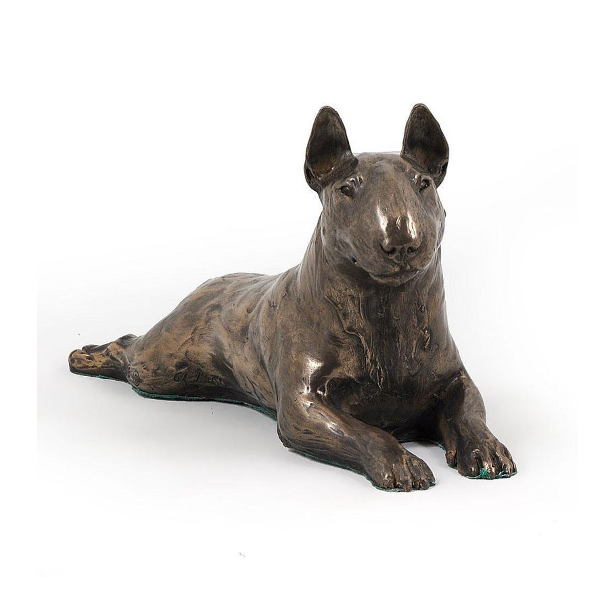 Art-Dog Bullterrier Bully IV Hunde-Figur in Braun auf weißem Sockel - Bild 7