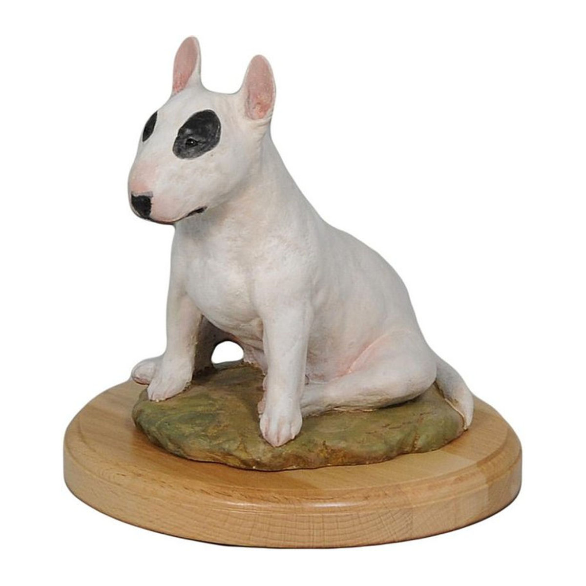 Art-Dog Bullterrier Bully IV Statue aus Kunstharz in Weiß - Bild 1