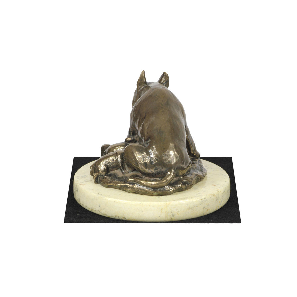Art-Dog Bullterrier Hundefigur Bully II in Braun aus Metall und Kunstharz - Bild 3