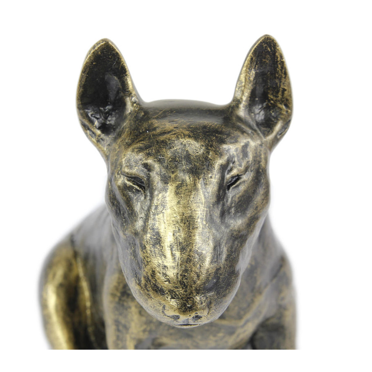 Art-Dog Bullterrier Hundestatue Bully I in Braun aus Kunstharz und Bronze als Dekoration für dein Wohnzimmer oder den Schreibtisch - Bild 13