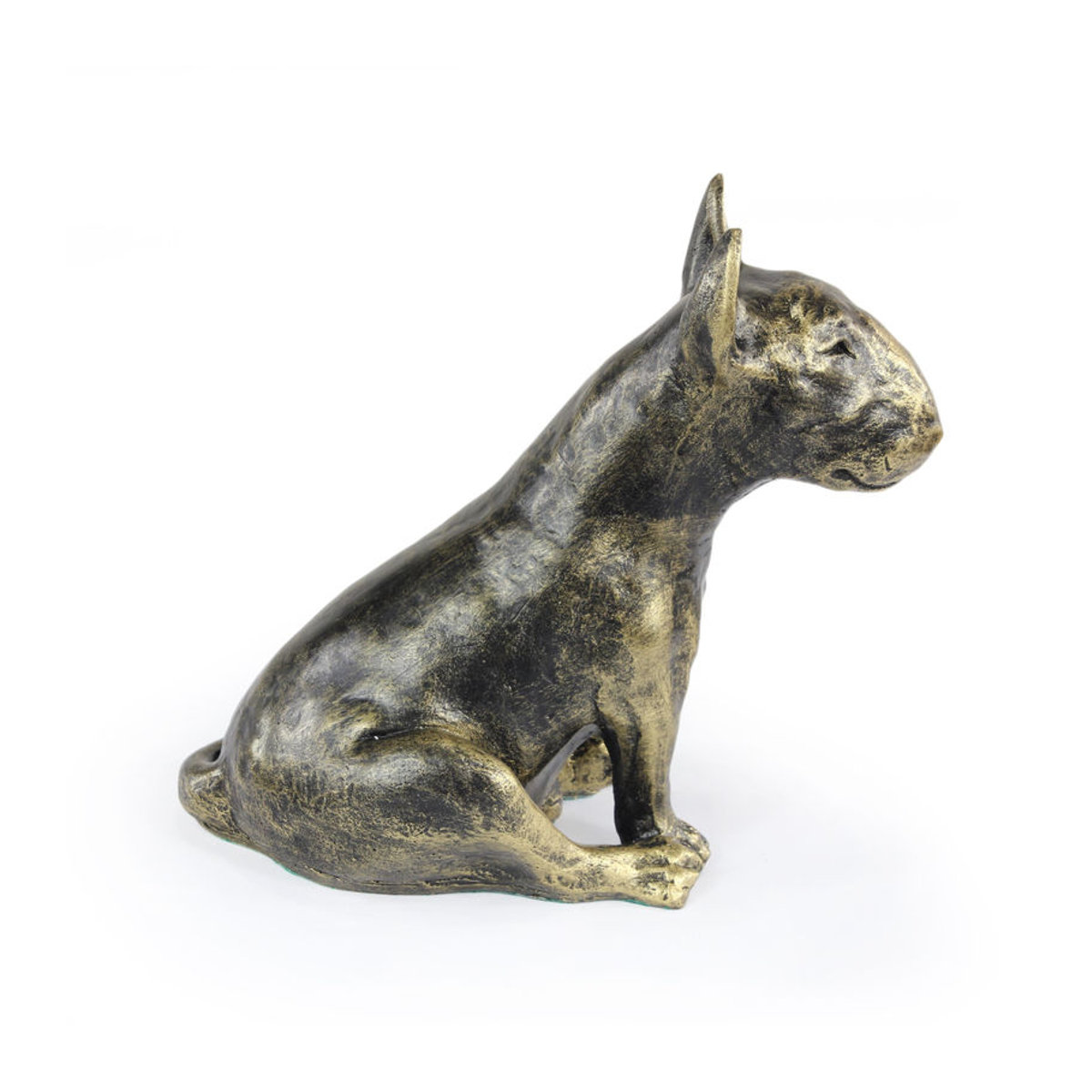 Art-Dog Bullterrier Hundestatue Bully I in Braun aus Kunstharz und Bronze als Dekoration für dein Wohnzimmer oder den Schreibtisch - Bild 6